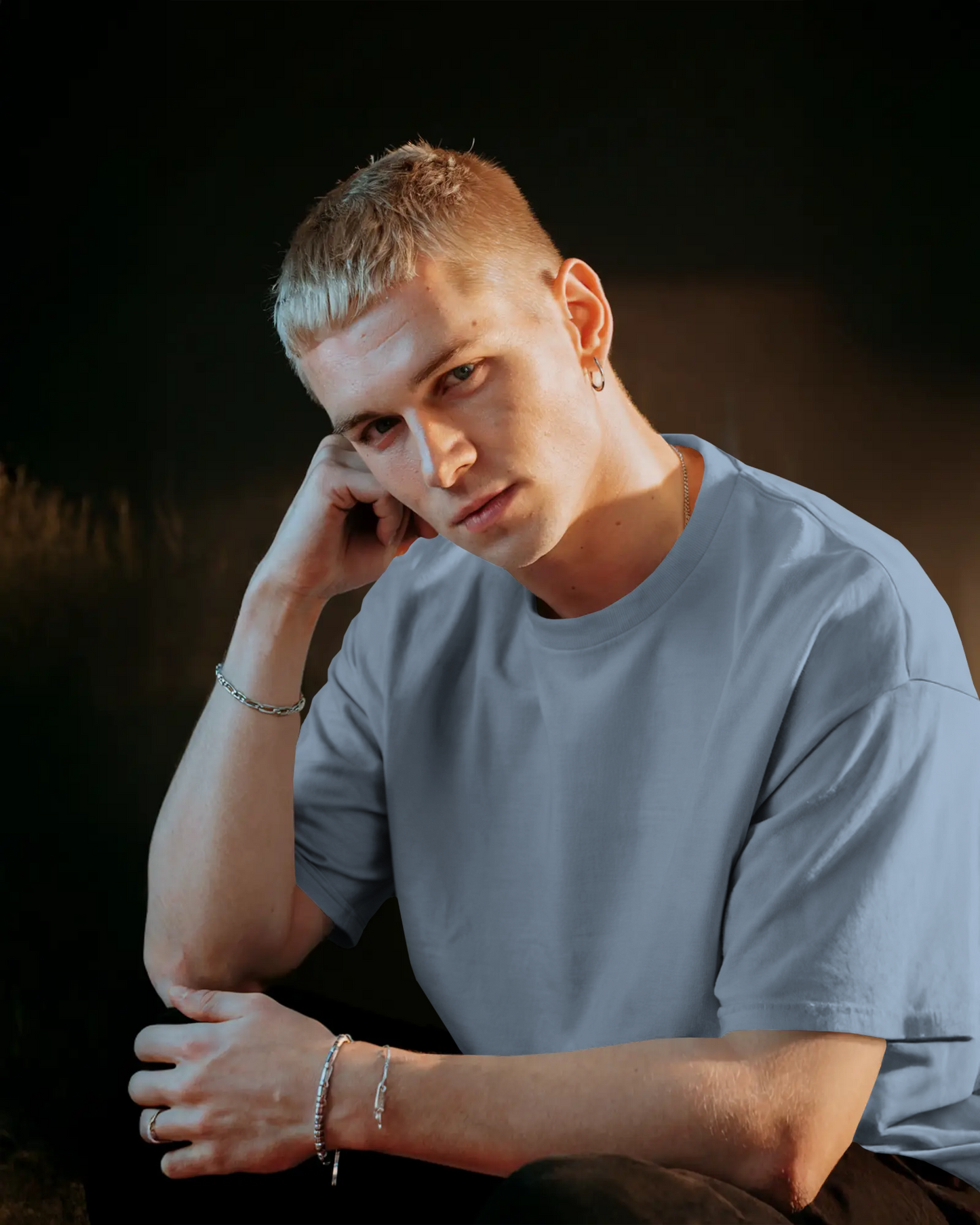 Unisex Classic Oversized T-shirt (Baby Blue)