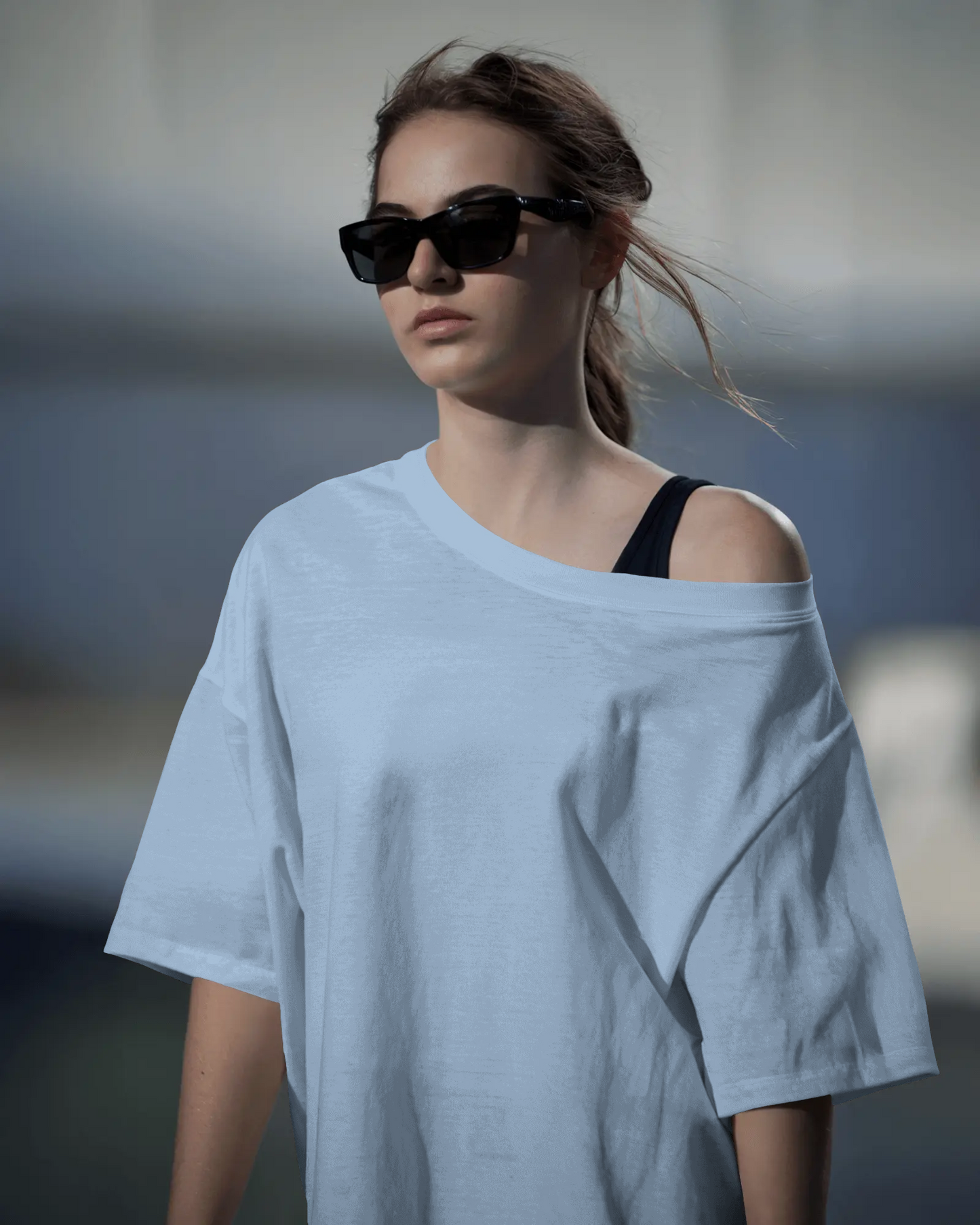 Unisex Classic Oversized T-shirt (Baby Blue)