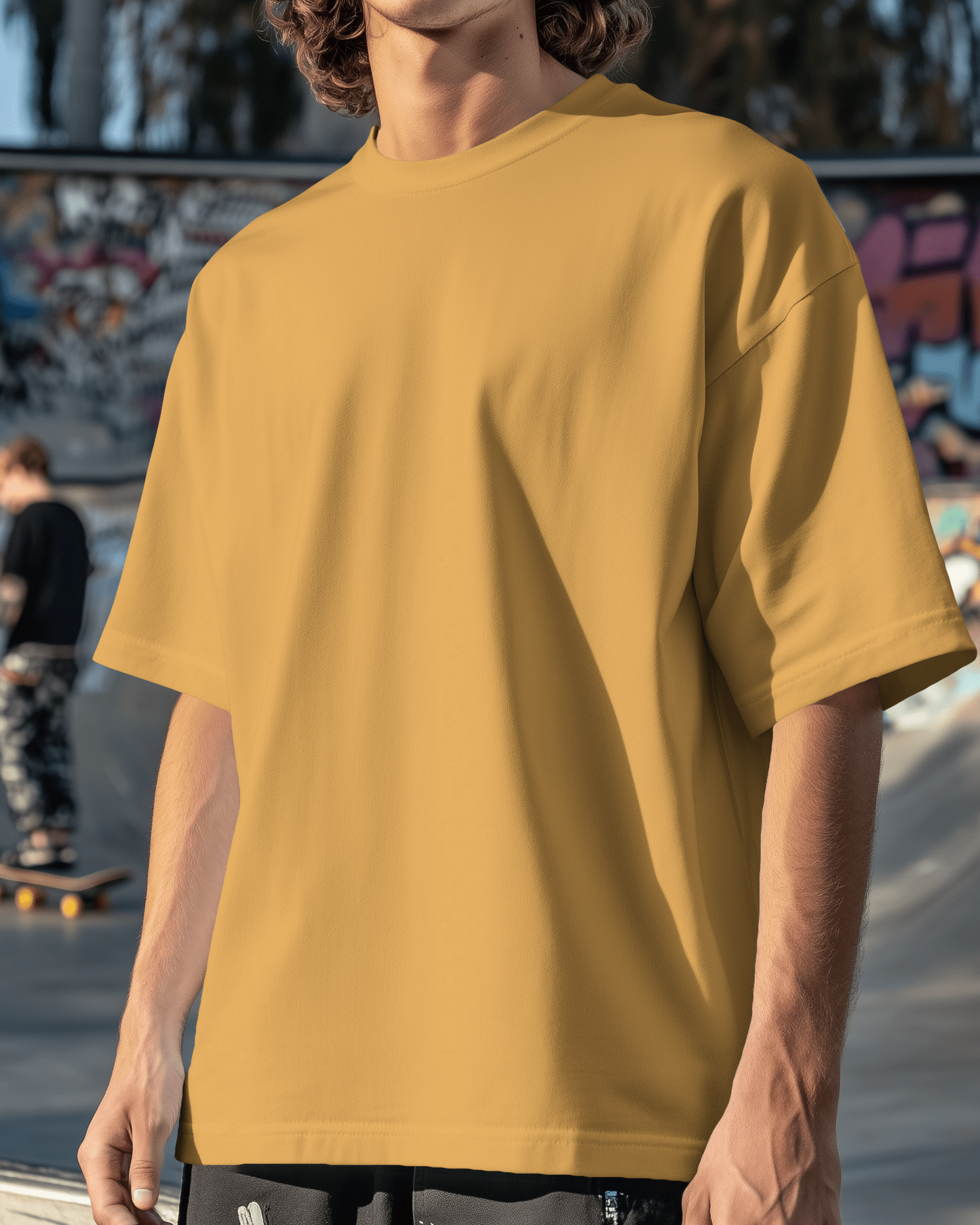 Unisex Classic Oversized T-shirt (Golden Yellow)