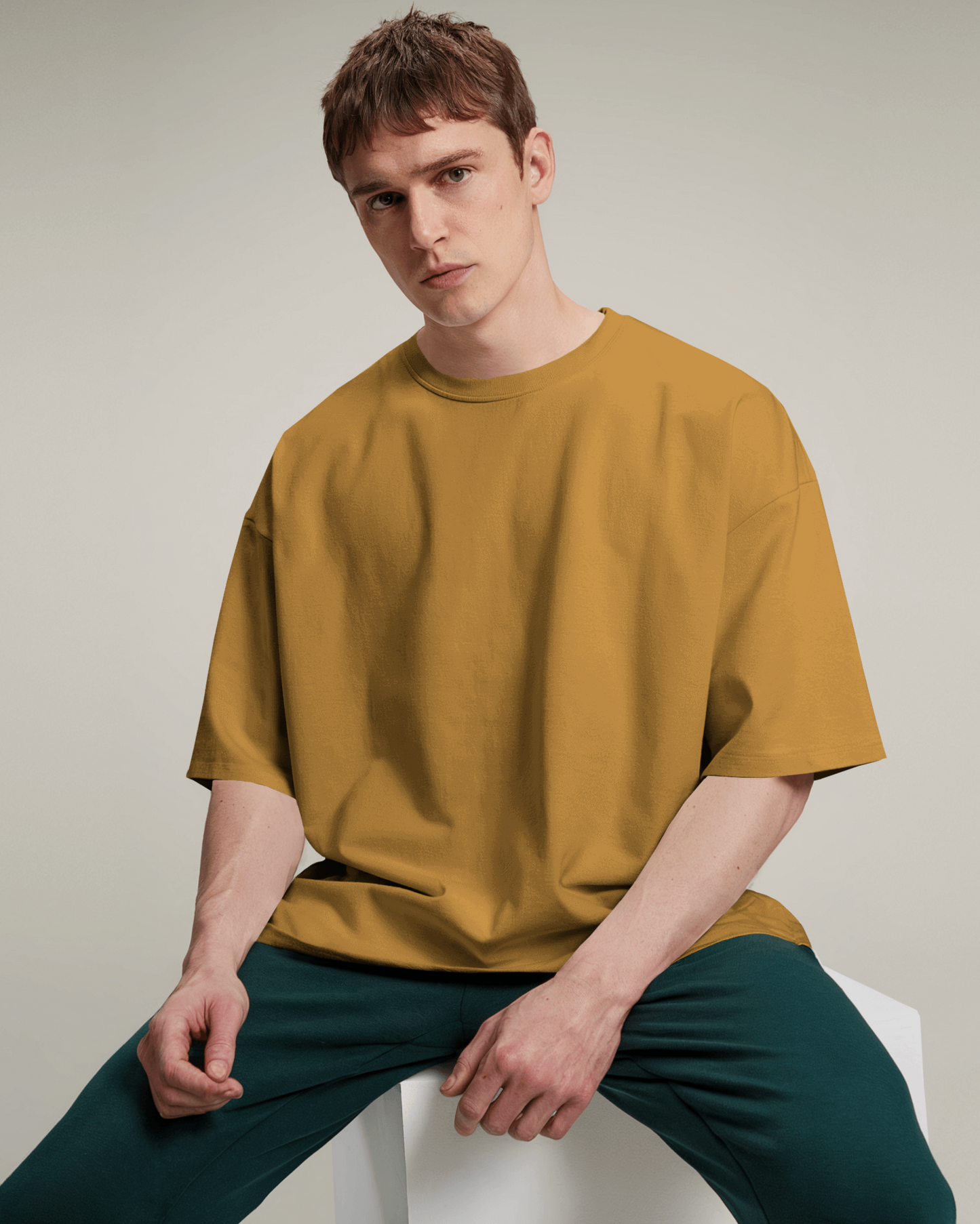 Unisex Classic Oversized T-shirt (Golden Yellow)