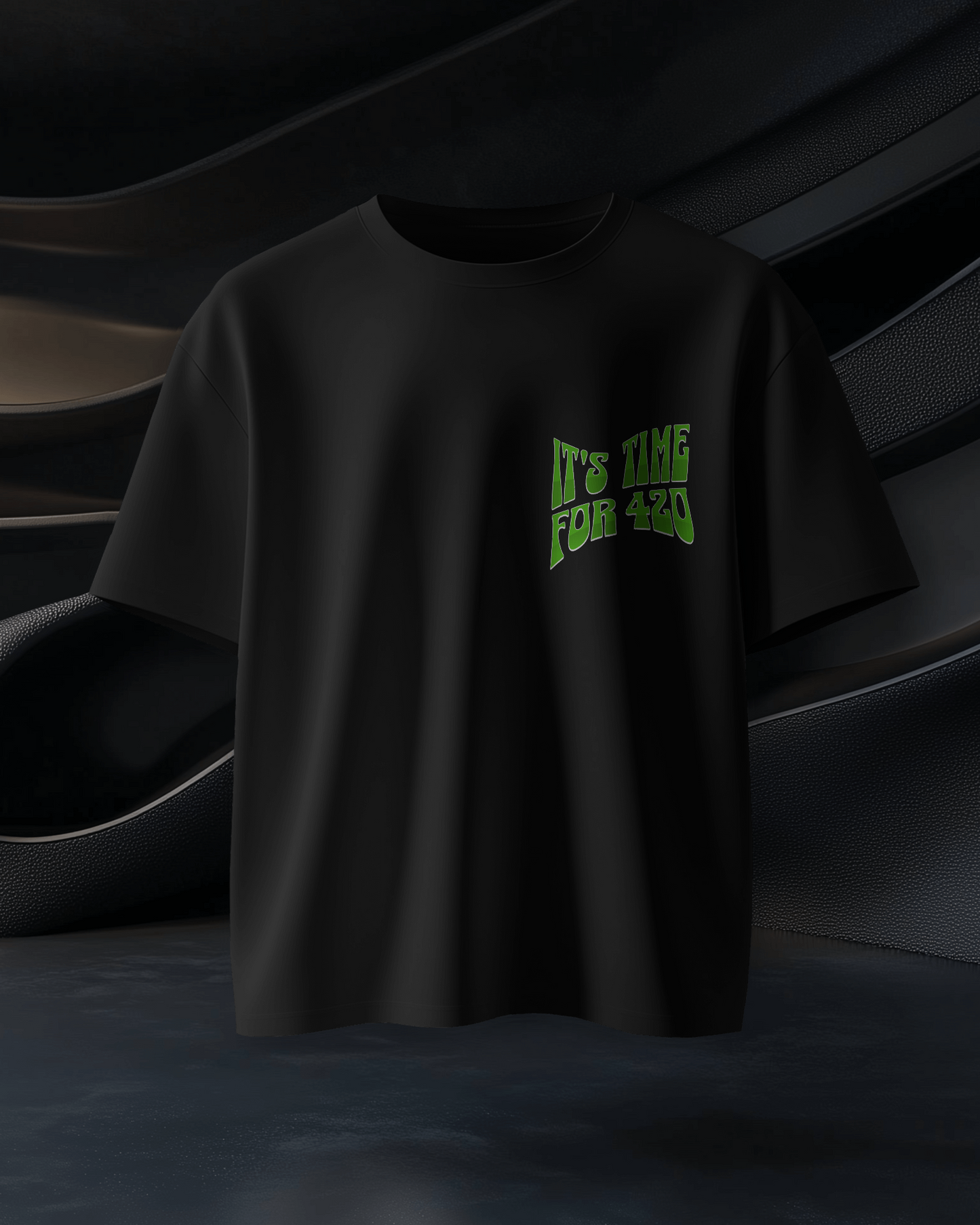 Unisex Terry Oversized T-Shirt (It's Time For 420)