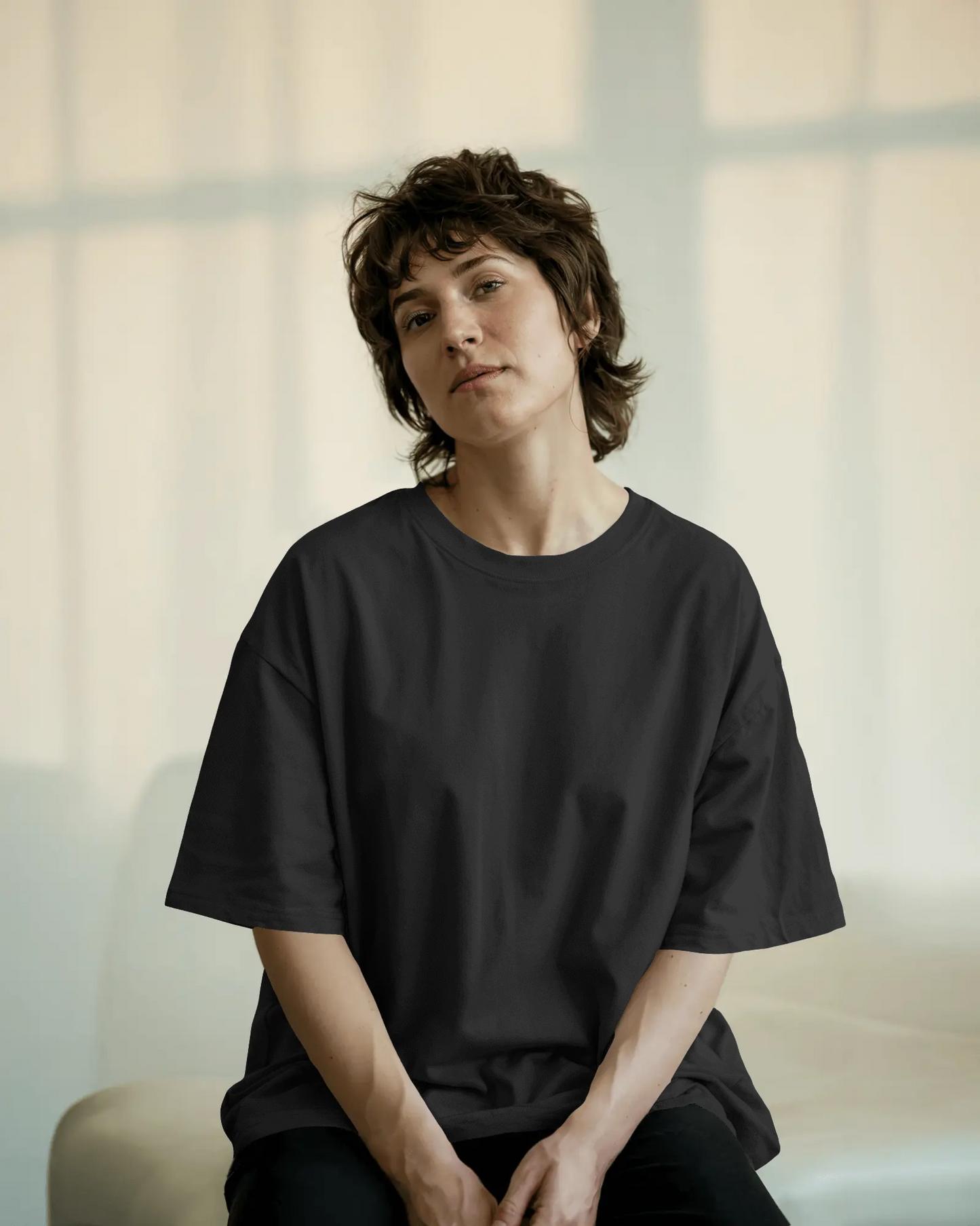 Unisex Classic Oversized T-Shirt (Black)