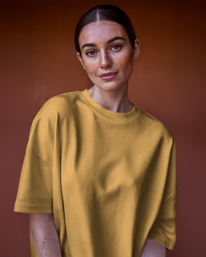 Unisex Classic Oversized T-shirt (Golden Yellow)