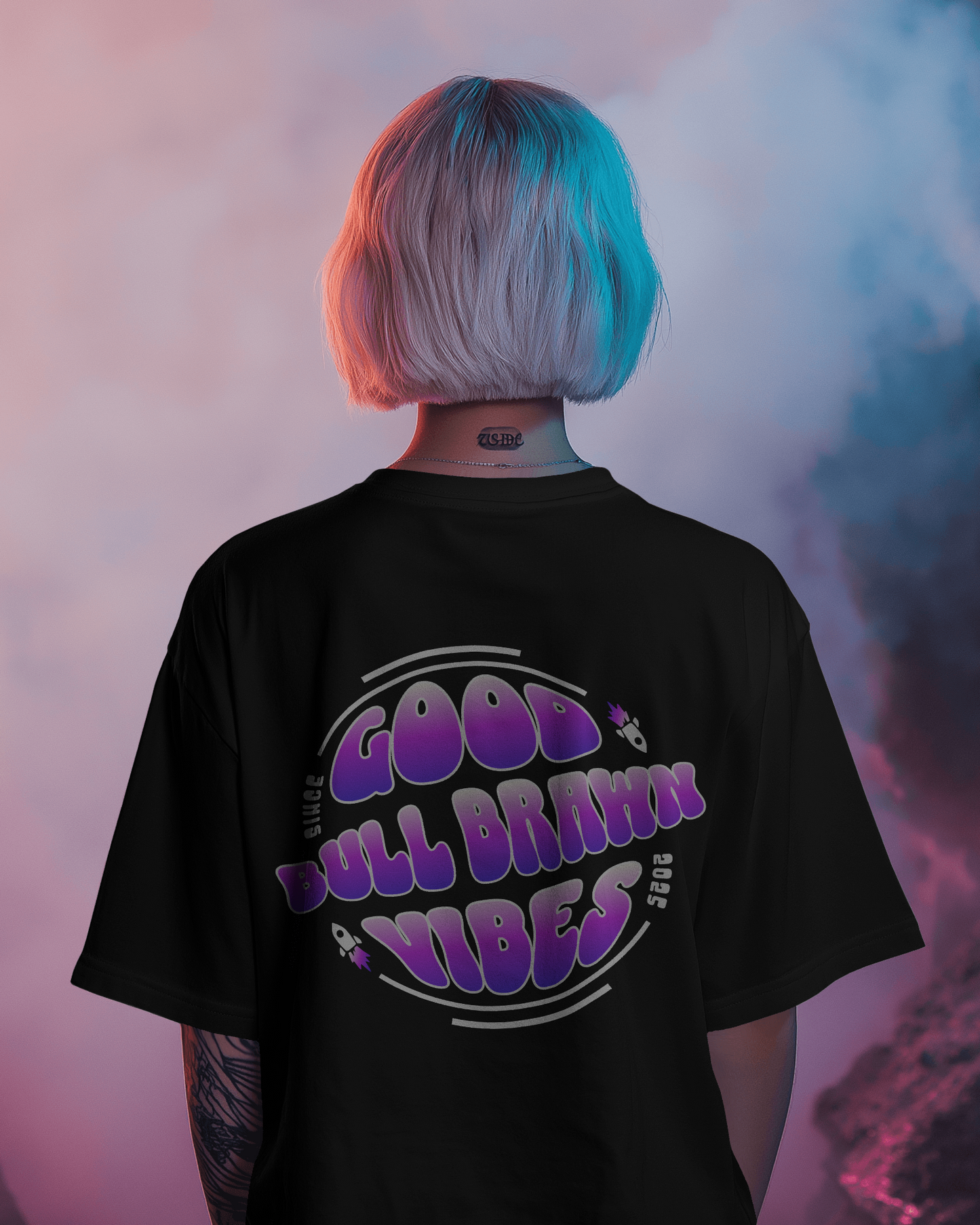 Unisex Terry Oversized T-Shirt (Good Vibes)