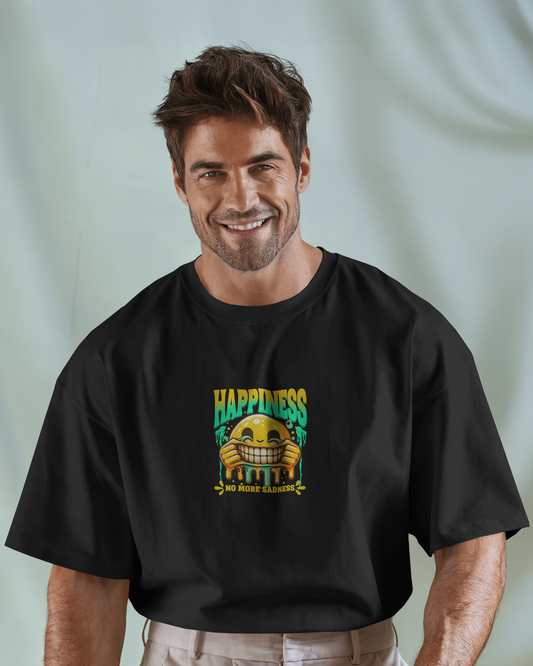 Unisex Terry Oversized T-Shirt (Happiness)