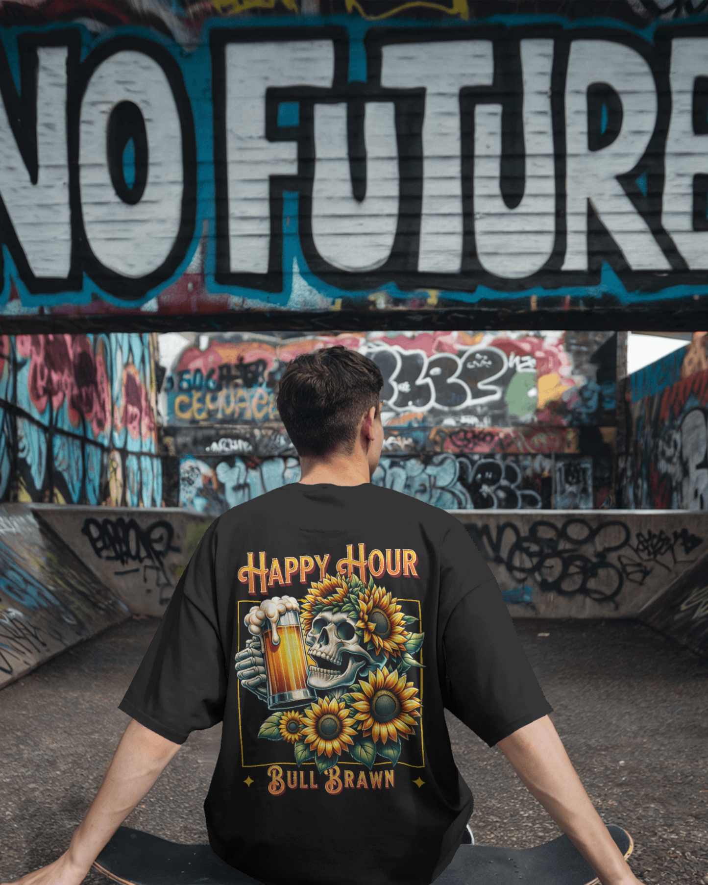 Unisex Terry Oversized T-Shirt (Happy Hour)