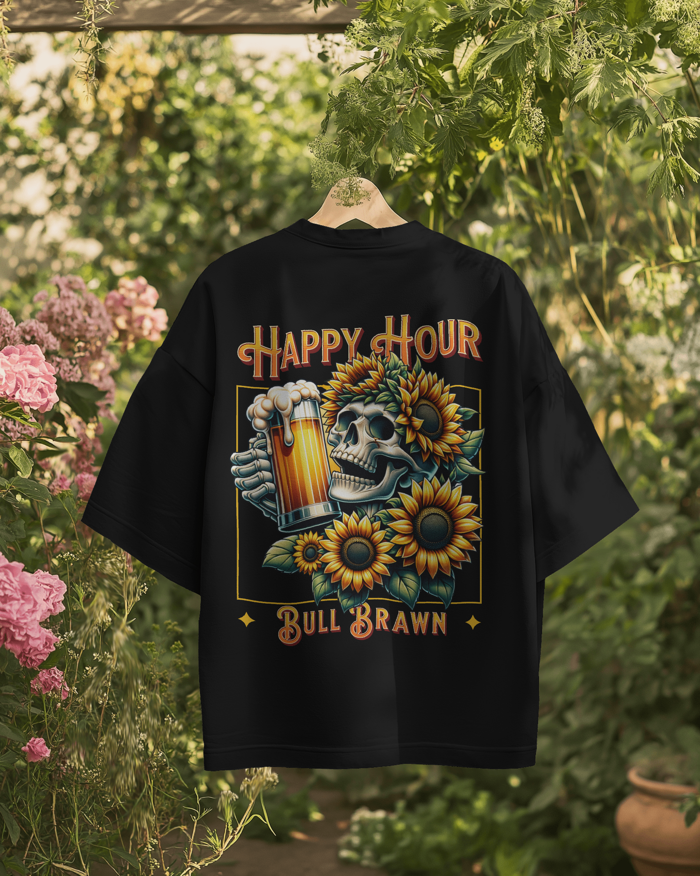 Unisex Terry Oversized T-Shirt (Happy Hour)