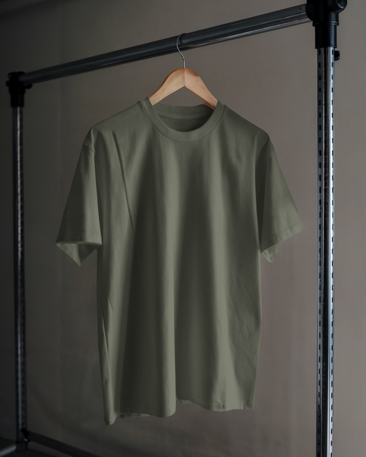 Unisex Classic Oversized T-shirt (Olive Green)