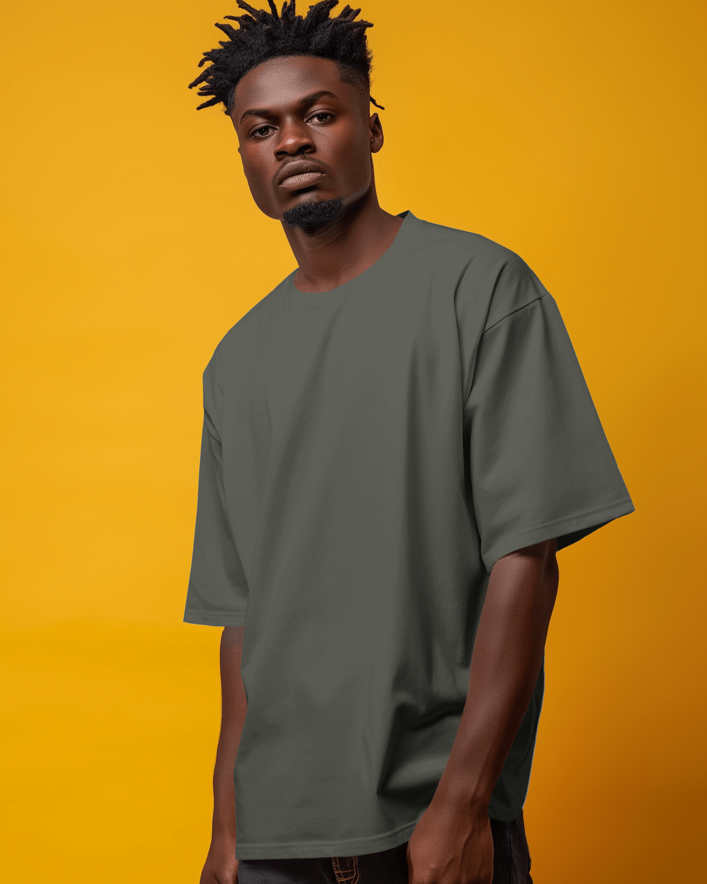 Unisex Classic Oversized T-shirt (Olive Green)