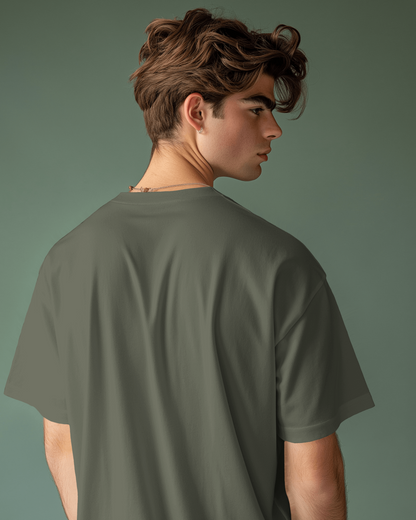 Unisex Classic Oversized T-shirt (Olive Green)