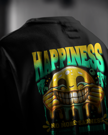 Unisex Terry Oversized T-Shirt (Happiness)